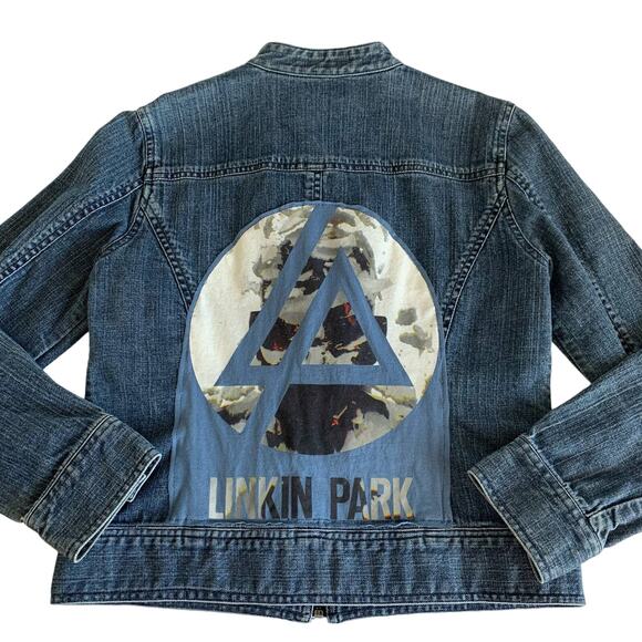 Via Penny Lane Reworked Apparel | Linkin Park Y2K Custom Denim Jacket - Picture 9 of 9